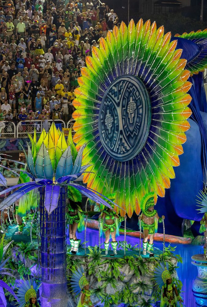 Carnival float in the Sambadrome