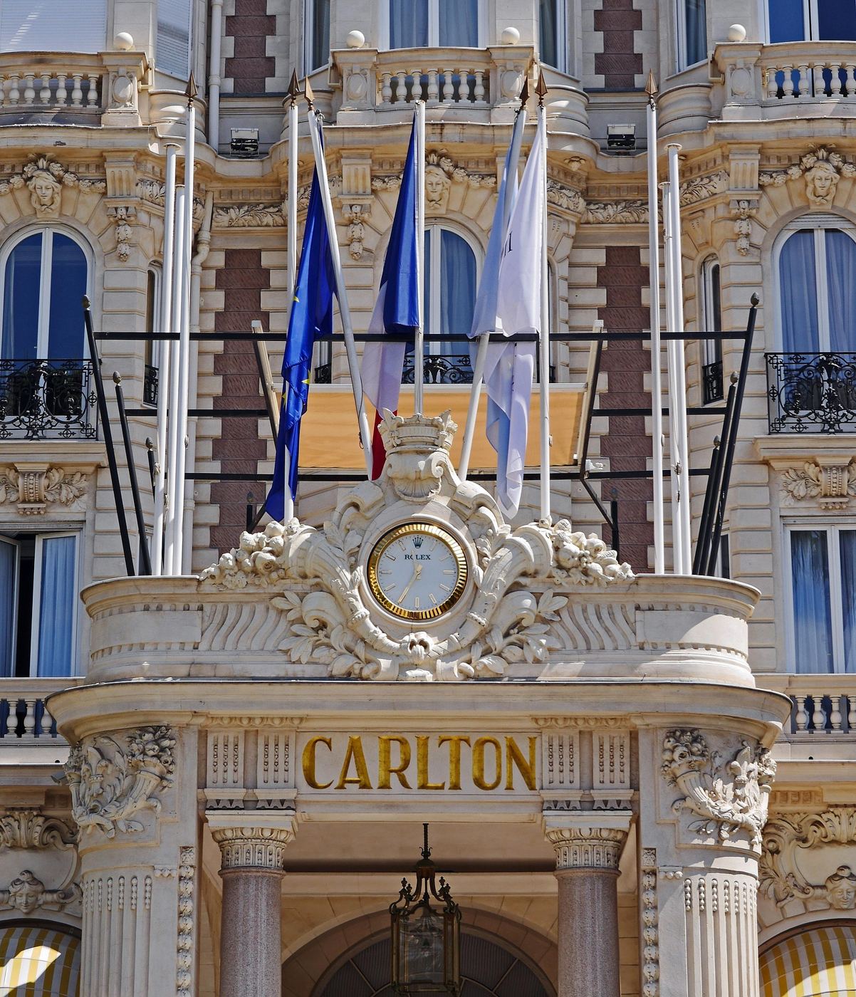 Belle Époque hotel façade on the Croisette
